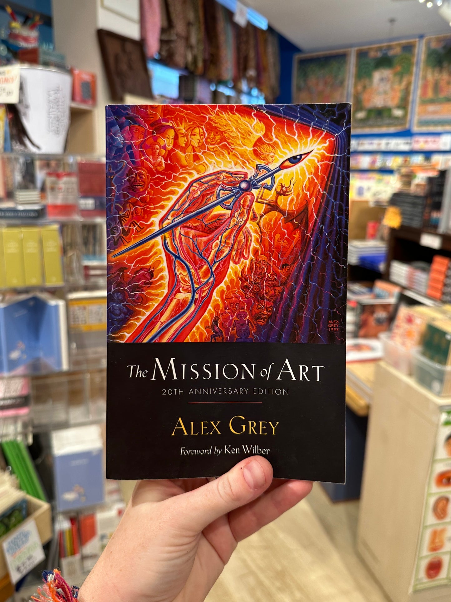"The Mission of Art: 20th Anniversary Edition" by Alex Grey - Softcover Book